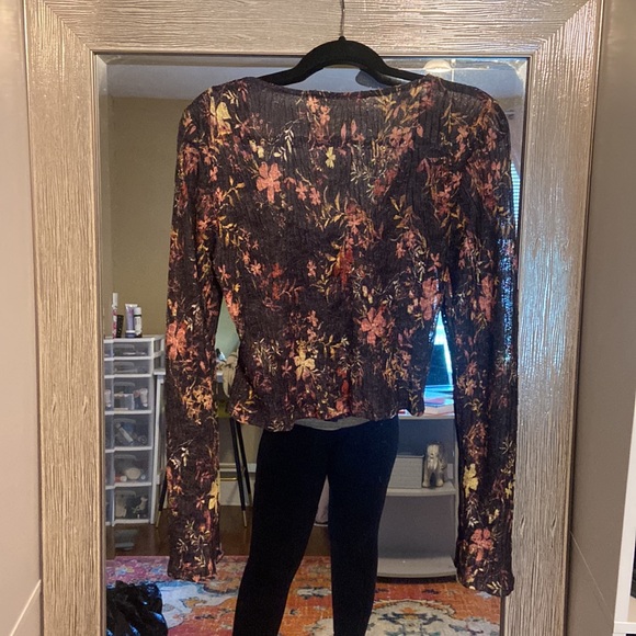 Free people sheer longsleeve crop top - Picture 4 of 4